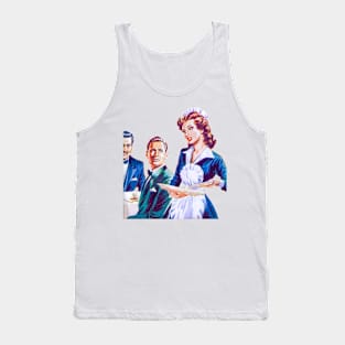 Waitress Love Romance Retro Broken Vows Vintage Comic Tank Top